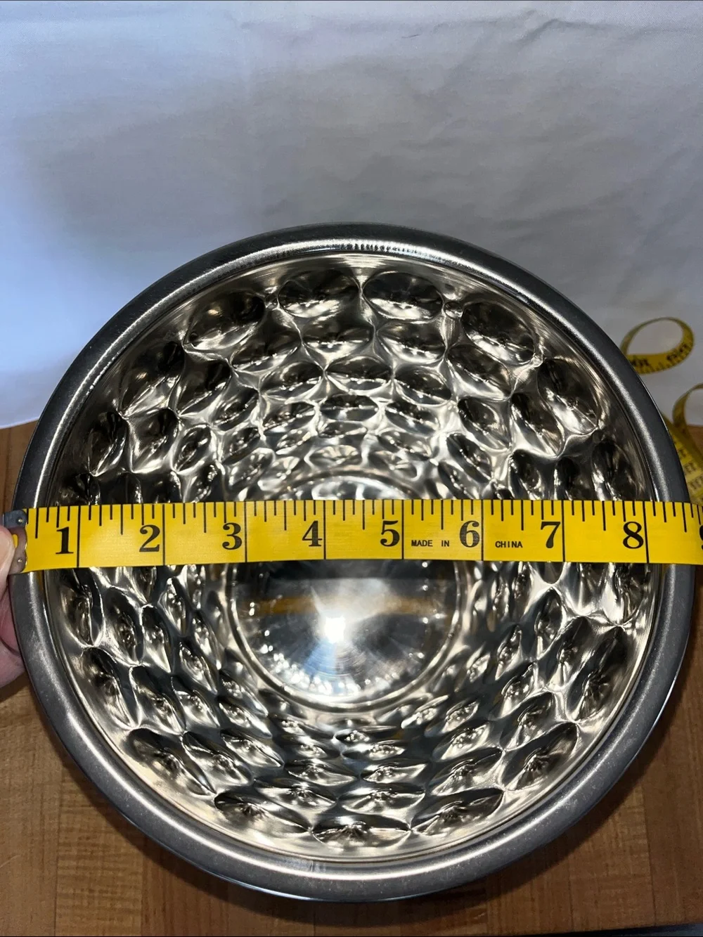 Stainless Hammered Metal Ice Bucket with Handles - Silver
